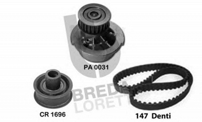 BREDA LORETT kpa0139a -  Водяной насос + комплект зубчатого ремня